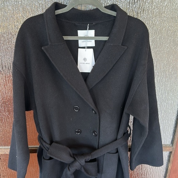 Anine Bing Dylan cashmere blend coat size XL - Picture 7 of 12